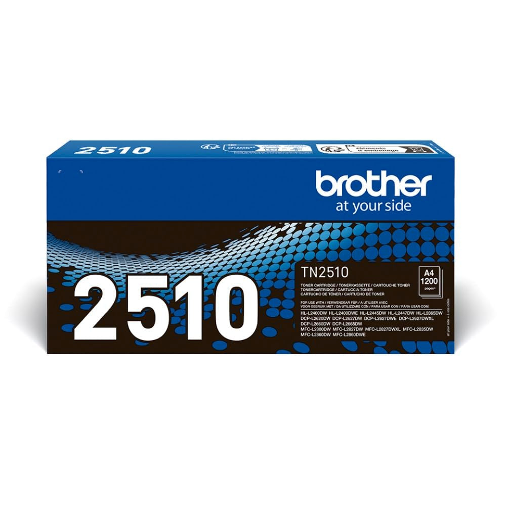 BROTHER TN2510 Black Toner Cartridge ISO Yield up to 1.200 pages