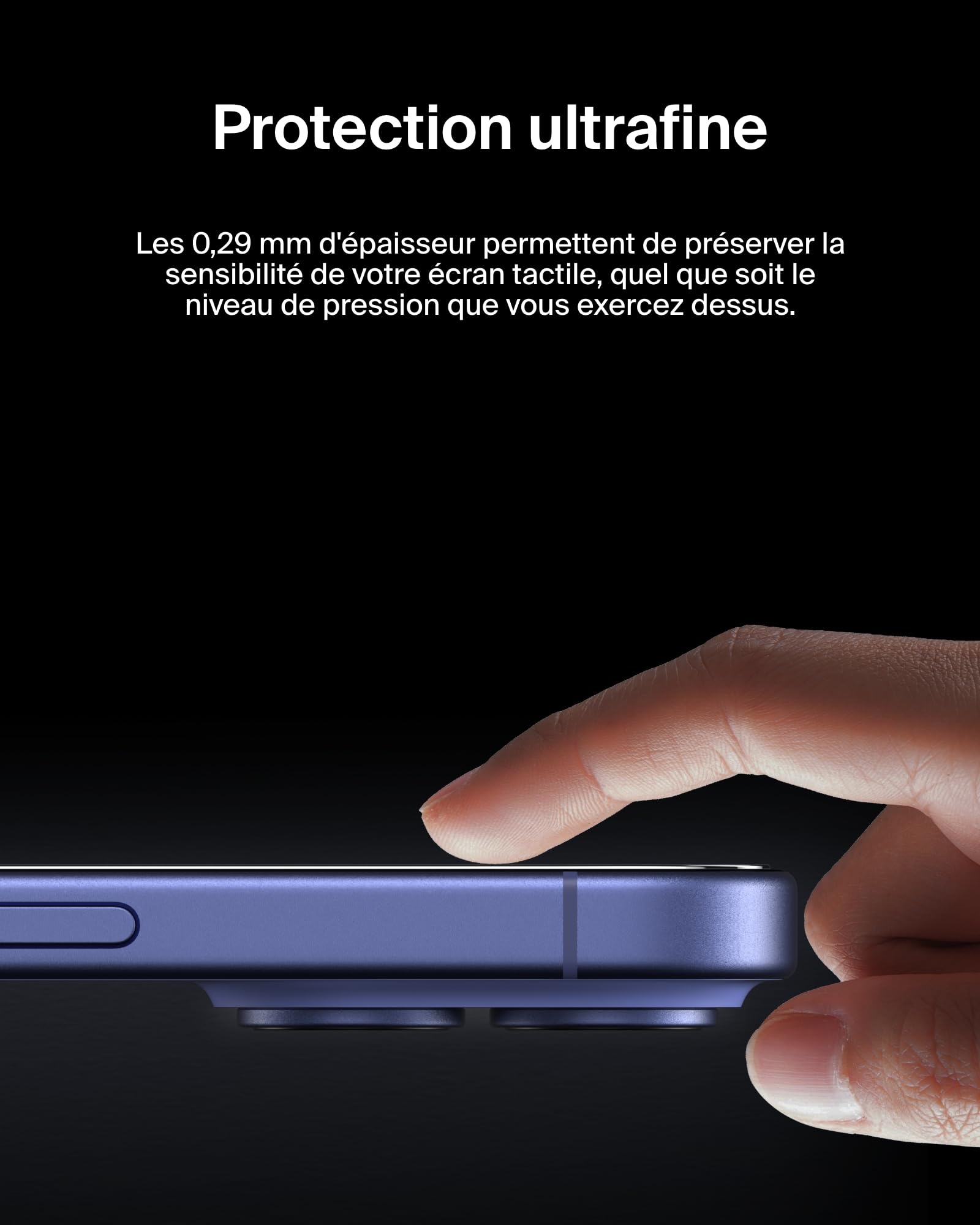 BELKIN ScreenForce Pro Invisiglass Privacy AM Screen Protector - iPhone 16 Plus/15 Plus/14 Pro Max