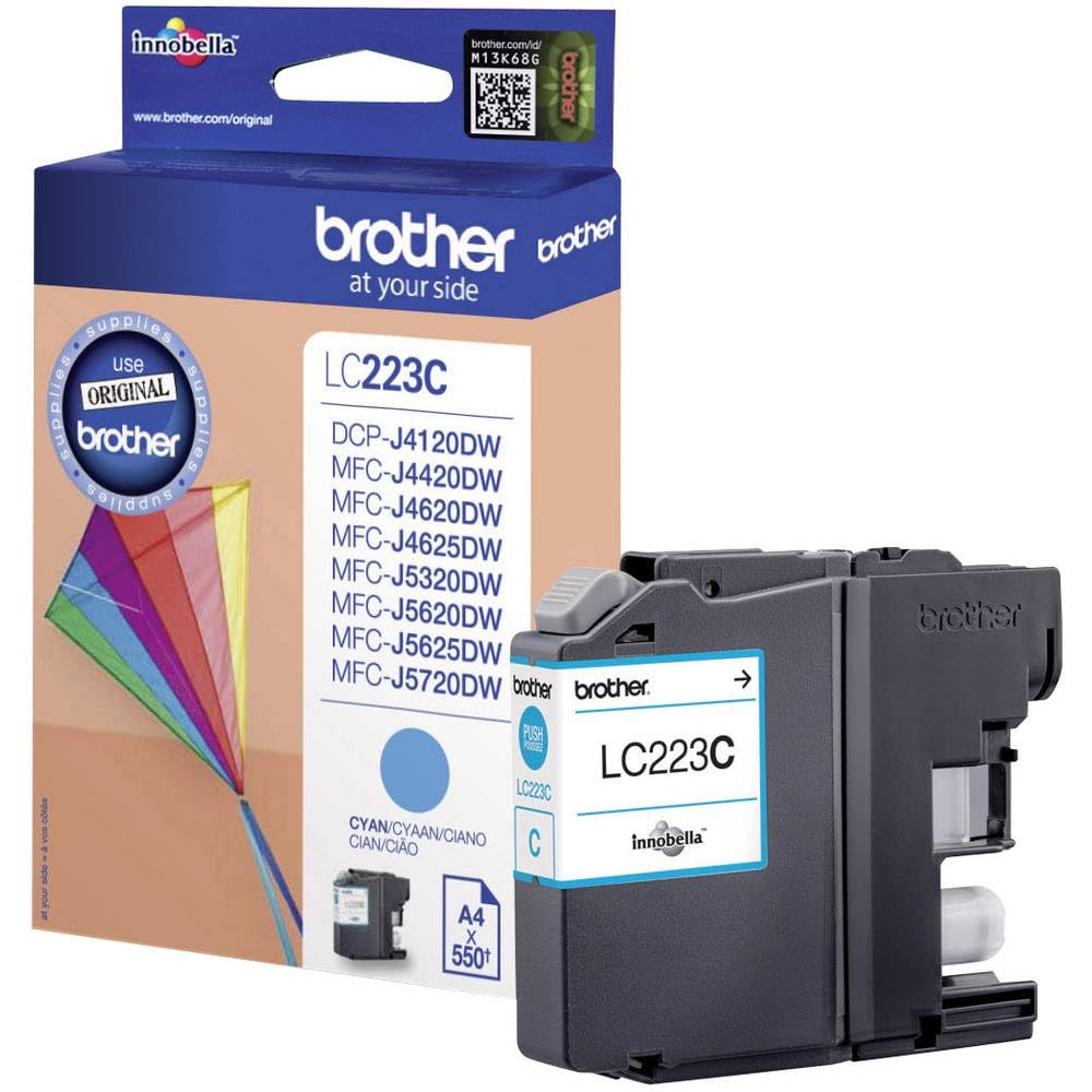 BROTHER LC-223 cartouche d encre cyan capacité standard 550 pages pack de 1