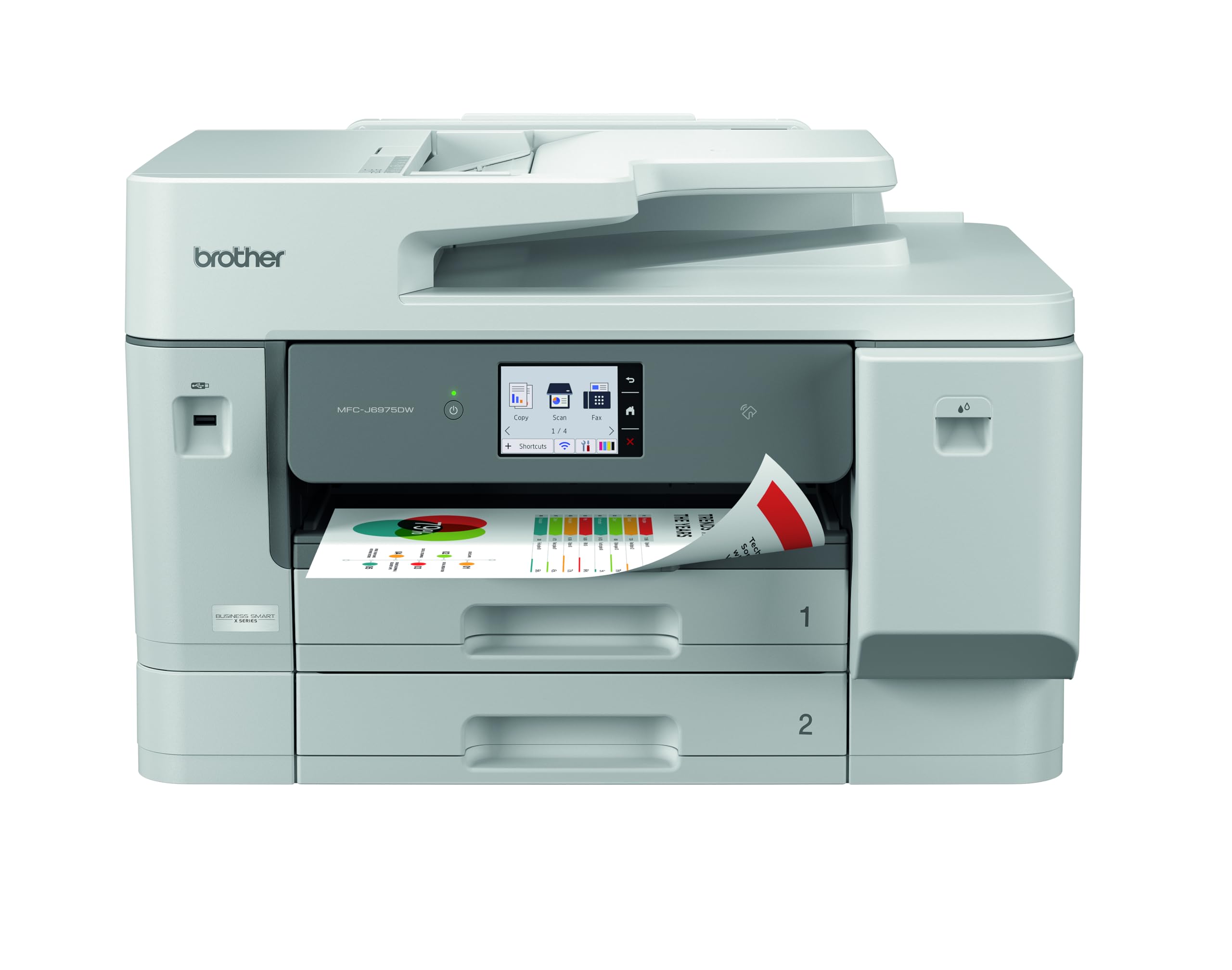 BROTHER MFC-J6975DW Multifonction jet dencre couleur A3 recto-verso intégral 2 bacs papiers de 250 f réseau Wi-Fi 31ipm