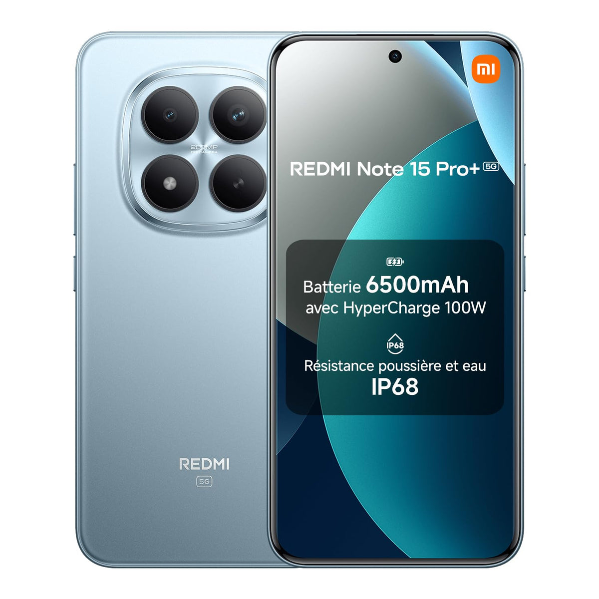 Xiaomi Redmi Note 15 Pro+ 5G (6.83'' - 512 Go, 12 Go RAM) Bleu