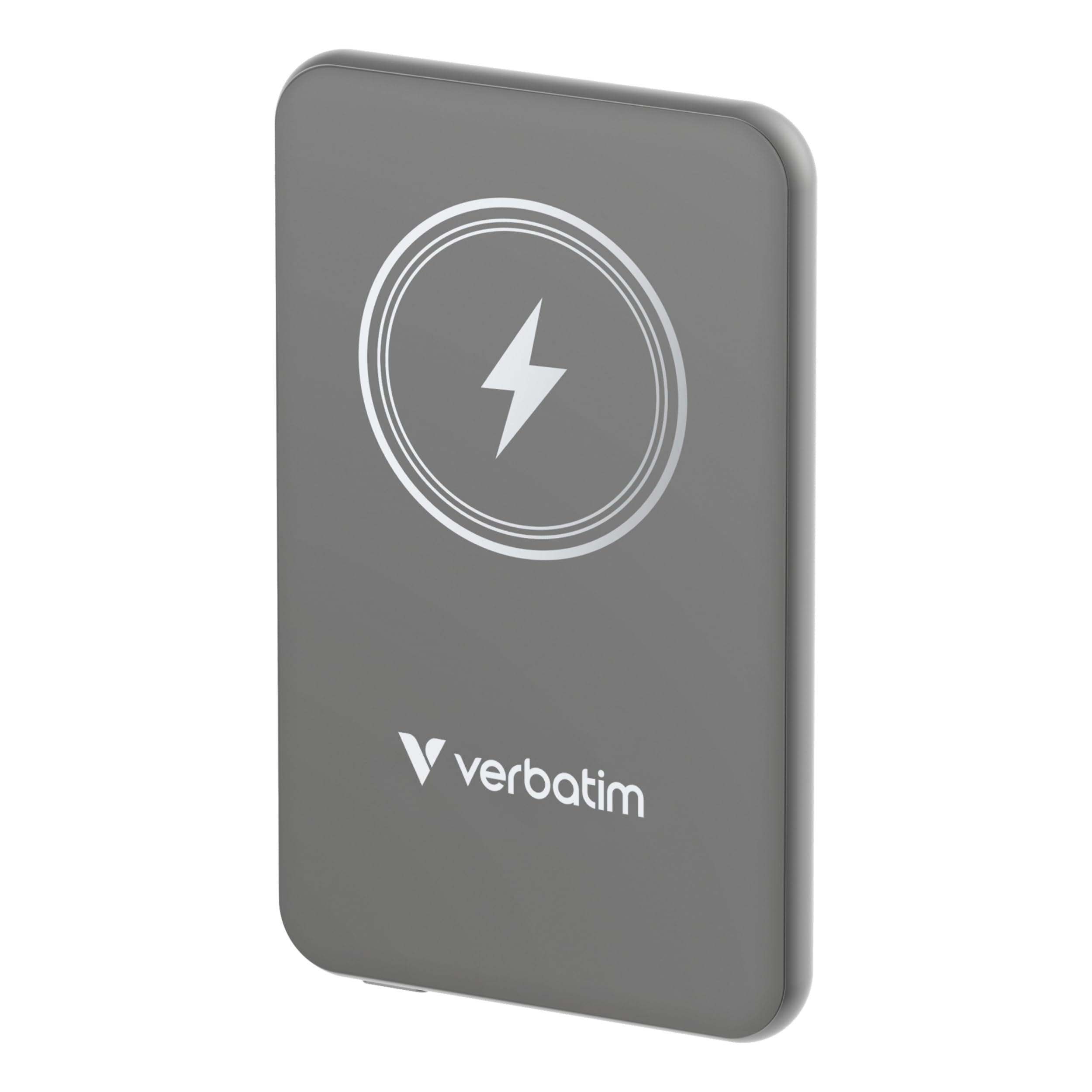 VERBATIM CHARGE N GO MAGNETIC WIRELESS POWER BANK 5000 GREY WCF (P)