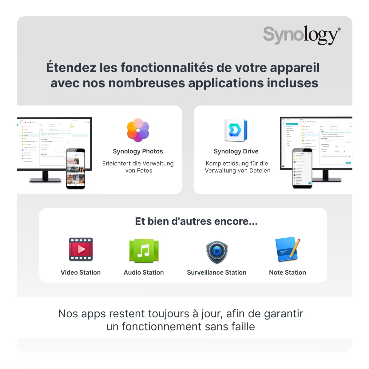 SYNOLOGY DS223 Desktop 2-BAY QUAD CORE 2Go RAM