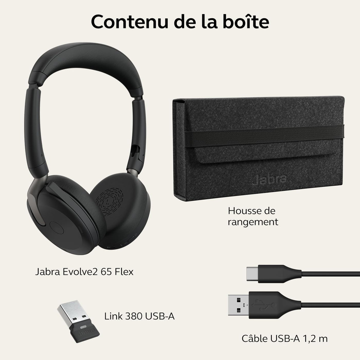 Jabra Evolve2 65 Flex Link380a UCStereo