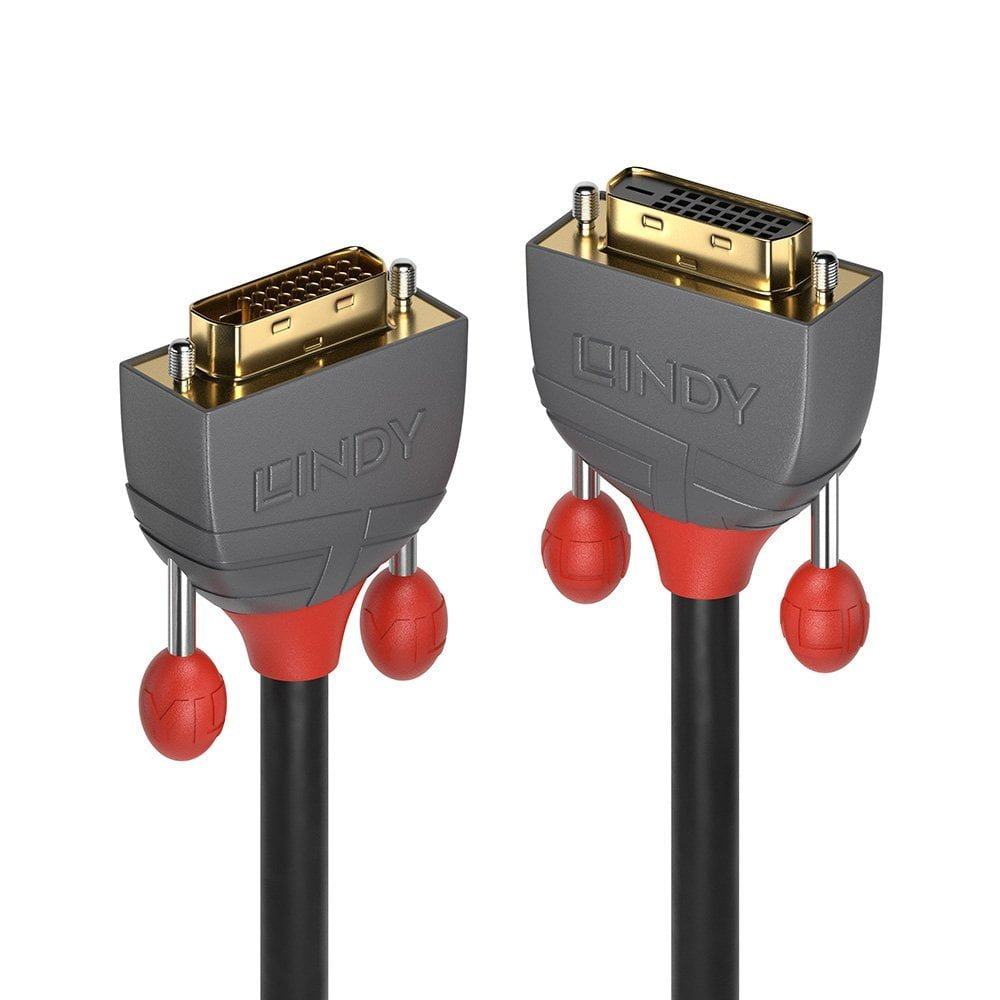 LINDY 2m DVI-D Dual Link Extension Cable Anthra Line DVI-D Dual Link Male to Female