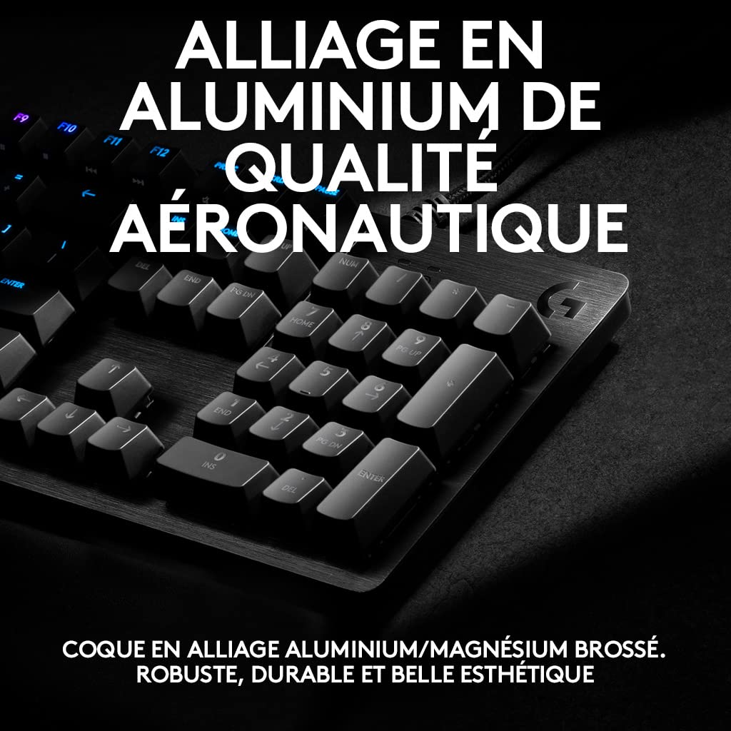 LOGITECH G512 Carbon RGB Mechanical Gaming Keyboard GX Blue Clicky - CARBON - FRA - CENTRAL