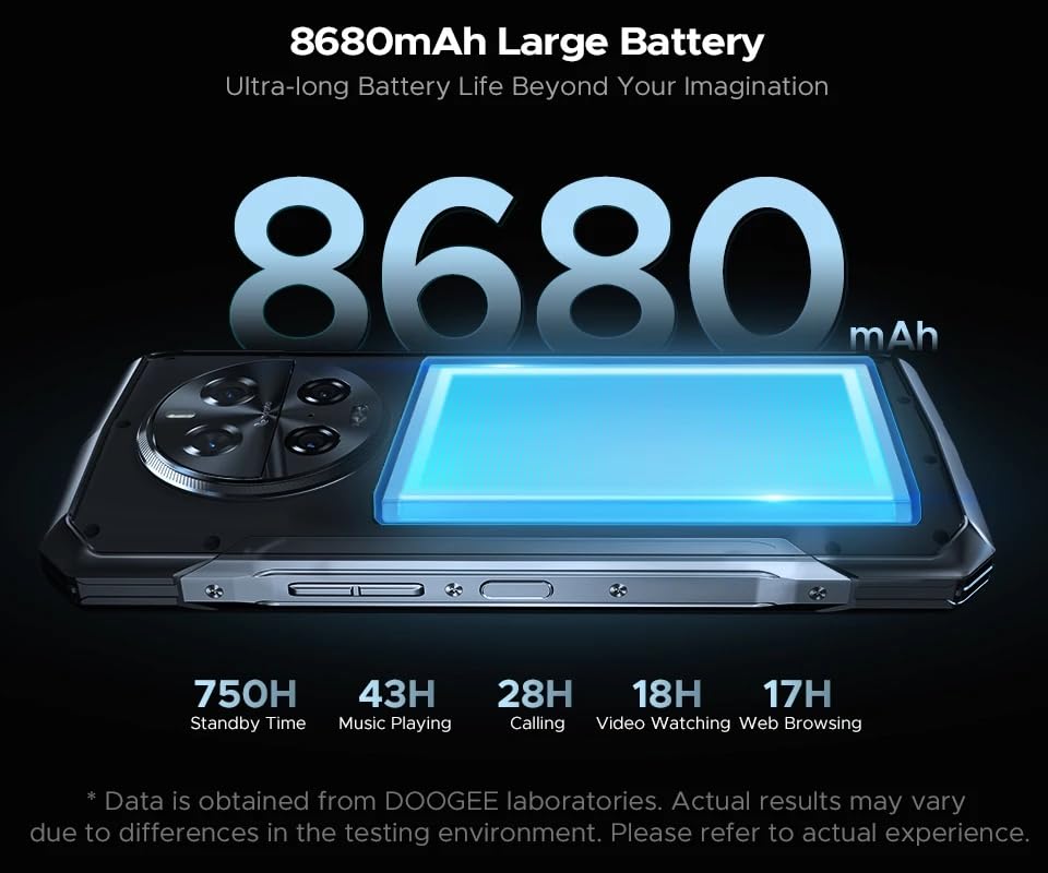 Doogee V40 (5G - NFC - 6.78'' - 512 Go, 12 Go RAM) Argent