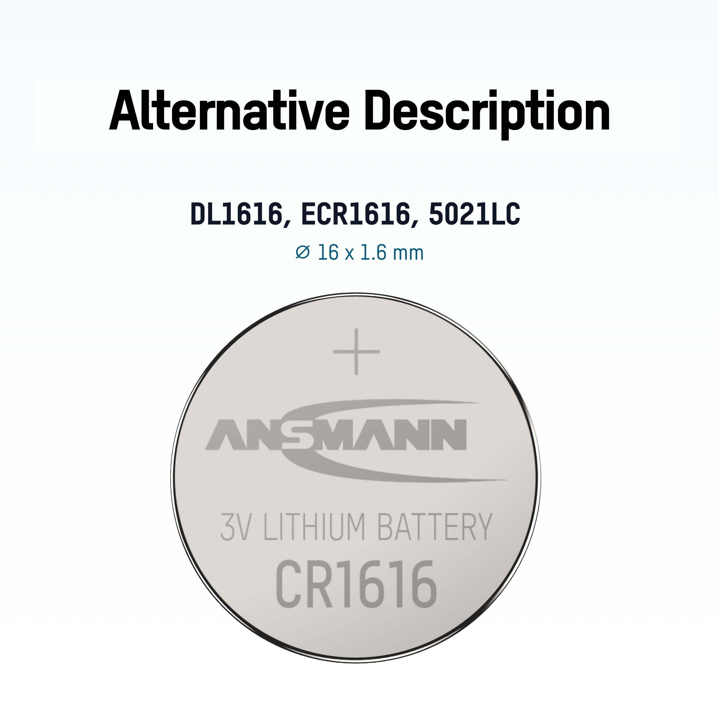 ANSMANN Piles lithium 5020132 CR1616 blister de 1