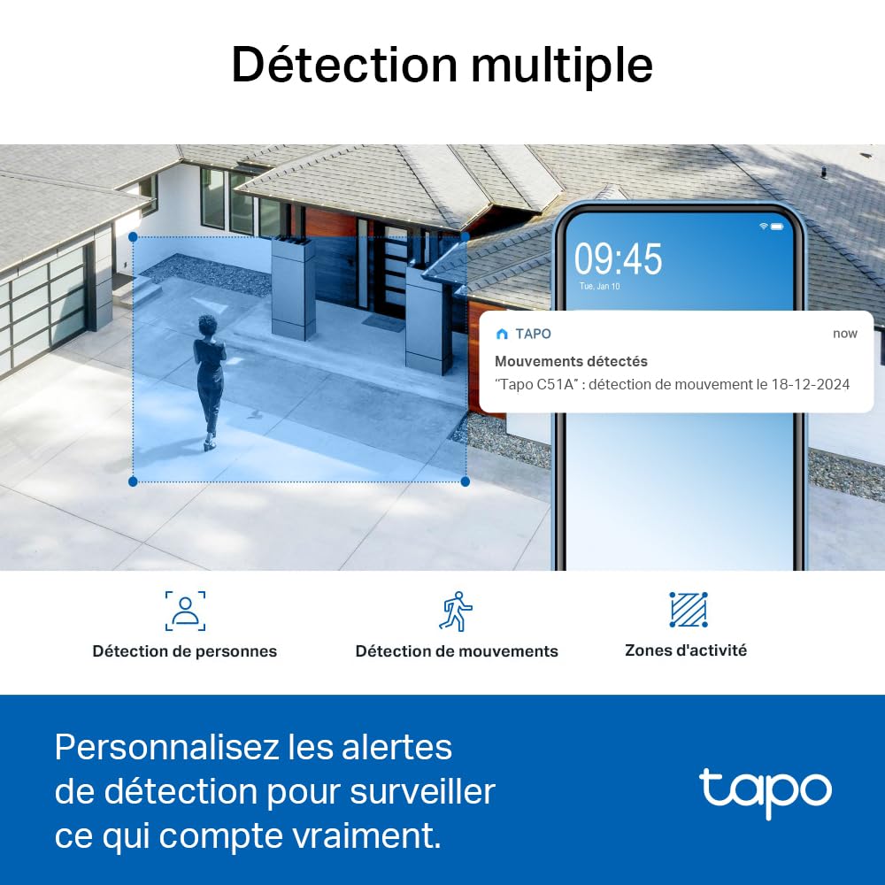 TP-LINK Outdoor Pan/Tilt Security WiFi Camera 2K Resolution-With The Resolution of 2304x1296px