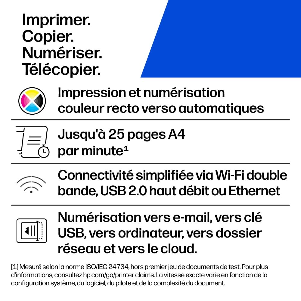 HP Color LaserJet Pro MFP 3302fdw Multifunction printer 216x356mm A4 25ppm 250 Sheets LAN USB 2.0 Wi-Fi
