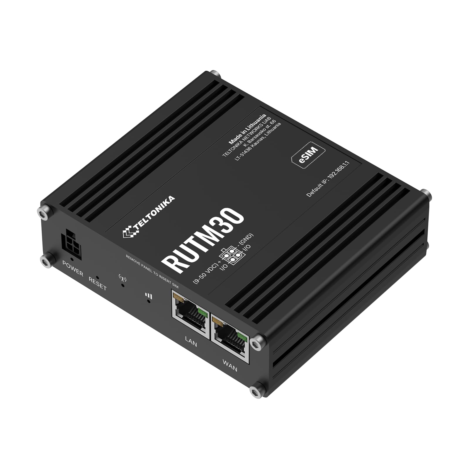 TELTONIKA NETWORKS RUTM30 DUAL SIM eSIM 5G/4G/LTE/3G Router