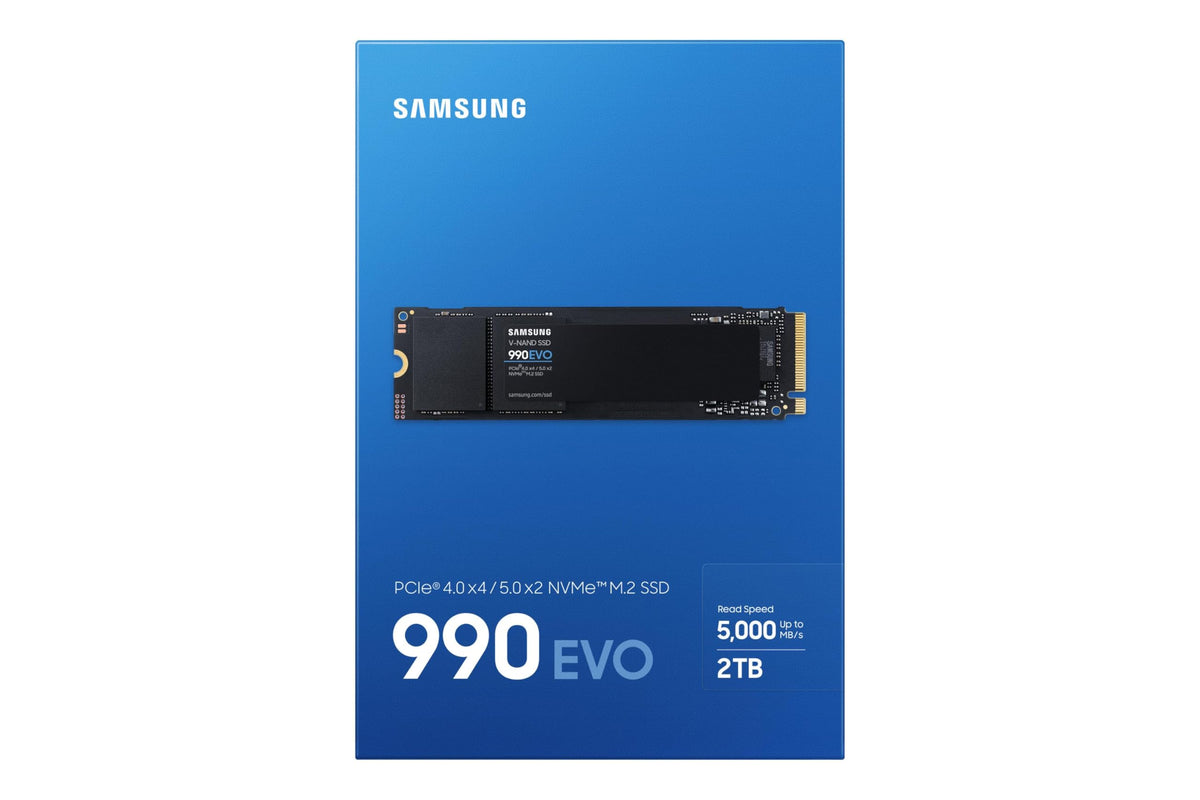SSD SAMSUNG SERIE 990 EVO M.2 2To 2280 PCIe 4.0 x4 / 5.0 x2 NVMe 2.0 Lecture 500