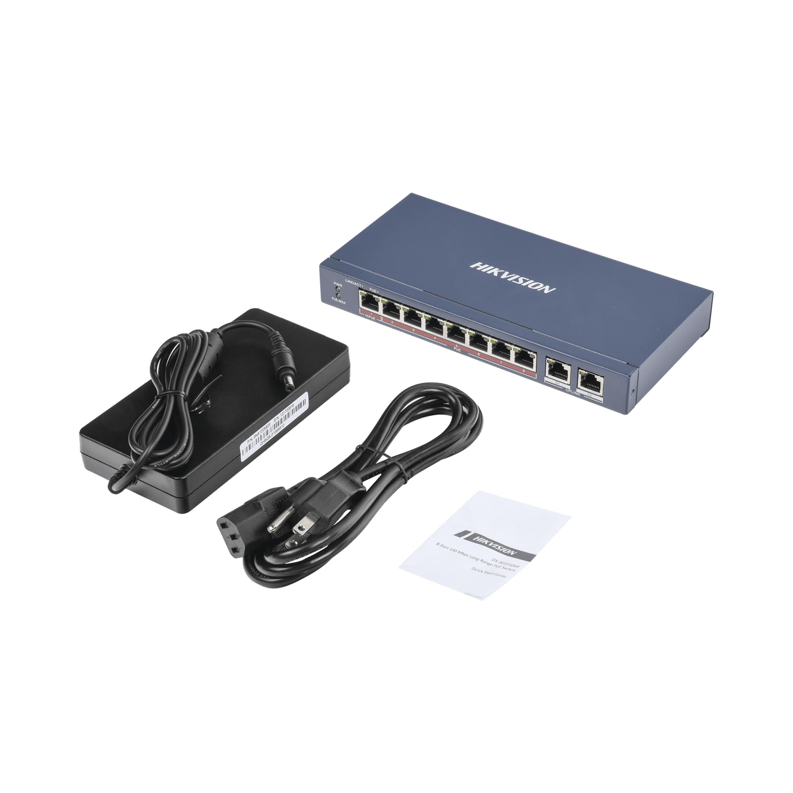 Hikvision DS-3E0310HP-E 8 Port Fast Ethernet Unmanaged POE Switch