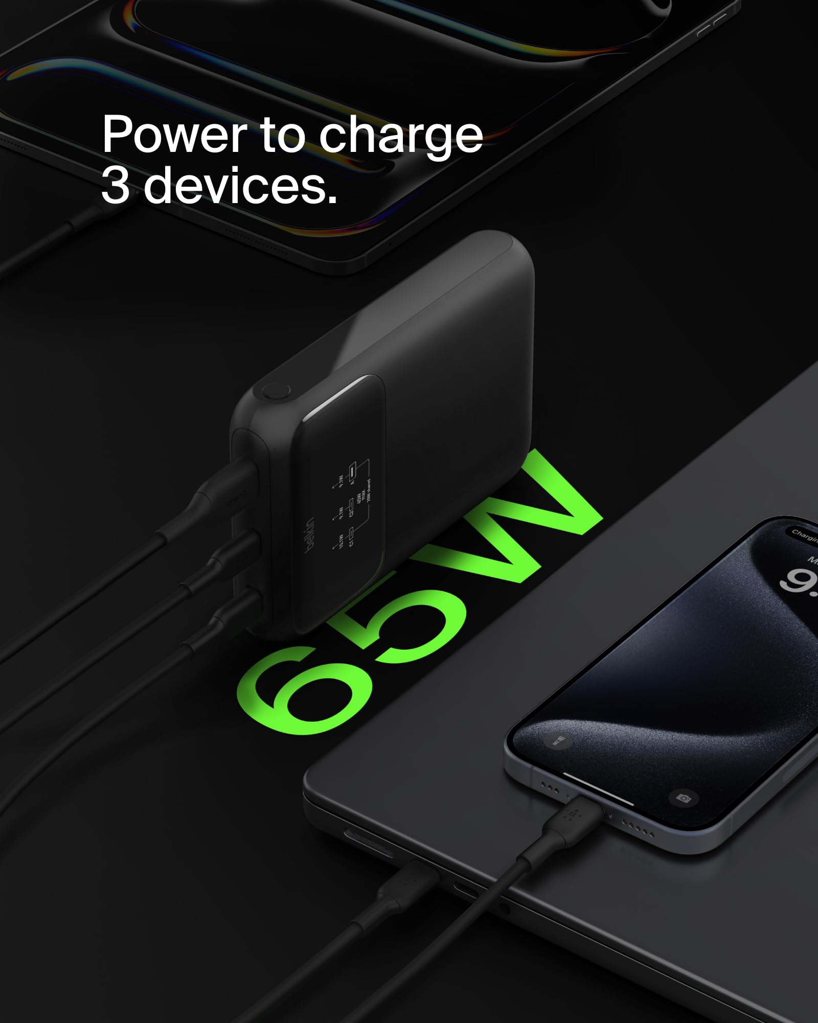 BELKIN 20k 65w Laptop Powerbank Digital display