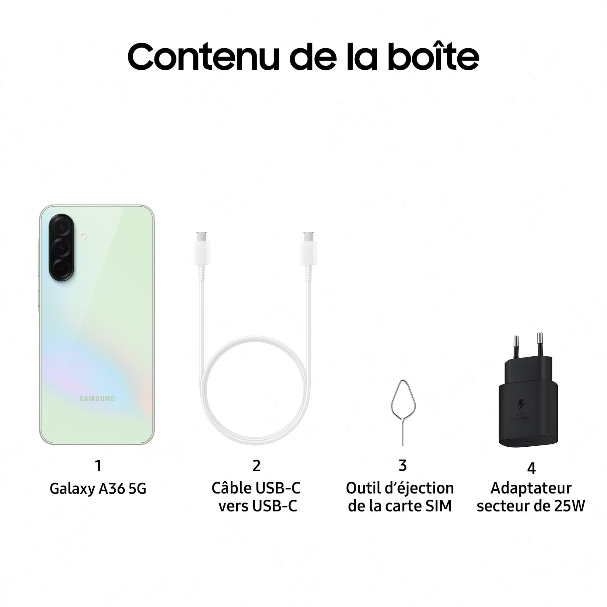 Samsung A366 Galaxy A36 (Double Sim - 6.7" - 128 Go - 6 Go RAM) Lime