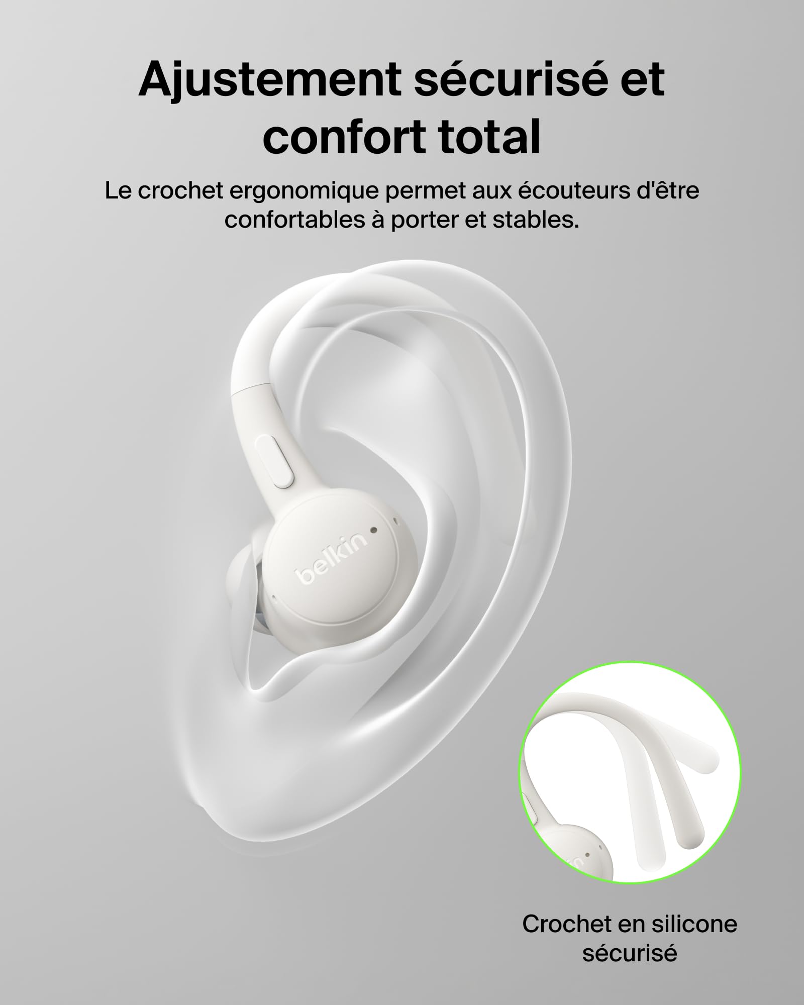 BELKIN SoundForm Activefit Sports Earbuds Cream