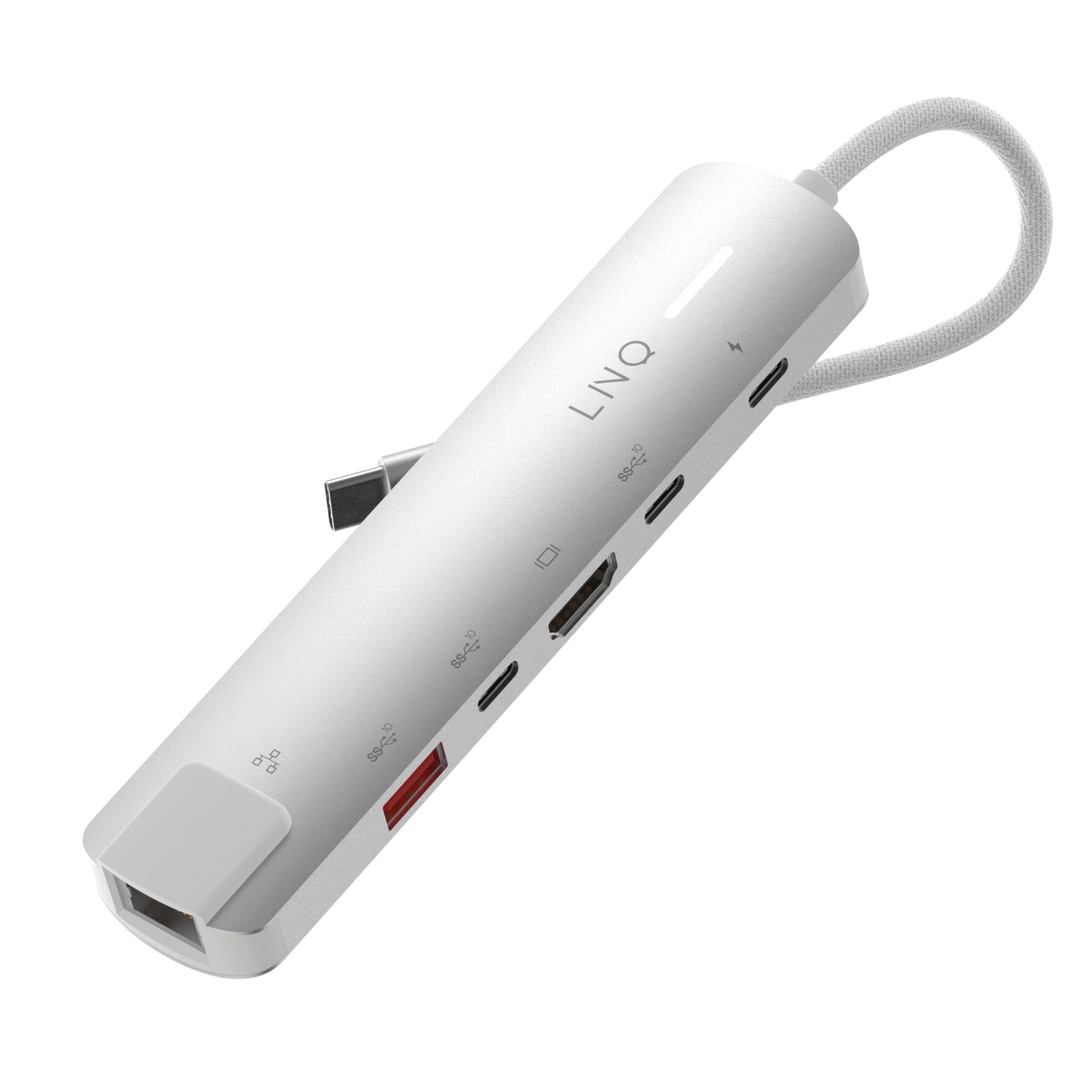 LINQ Hub multiport 6-en-1 Pro USB-C 10 Gbps 4K HDMI