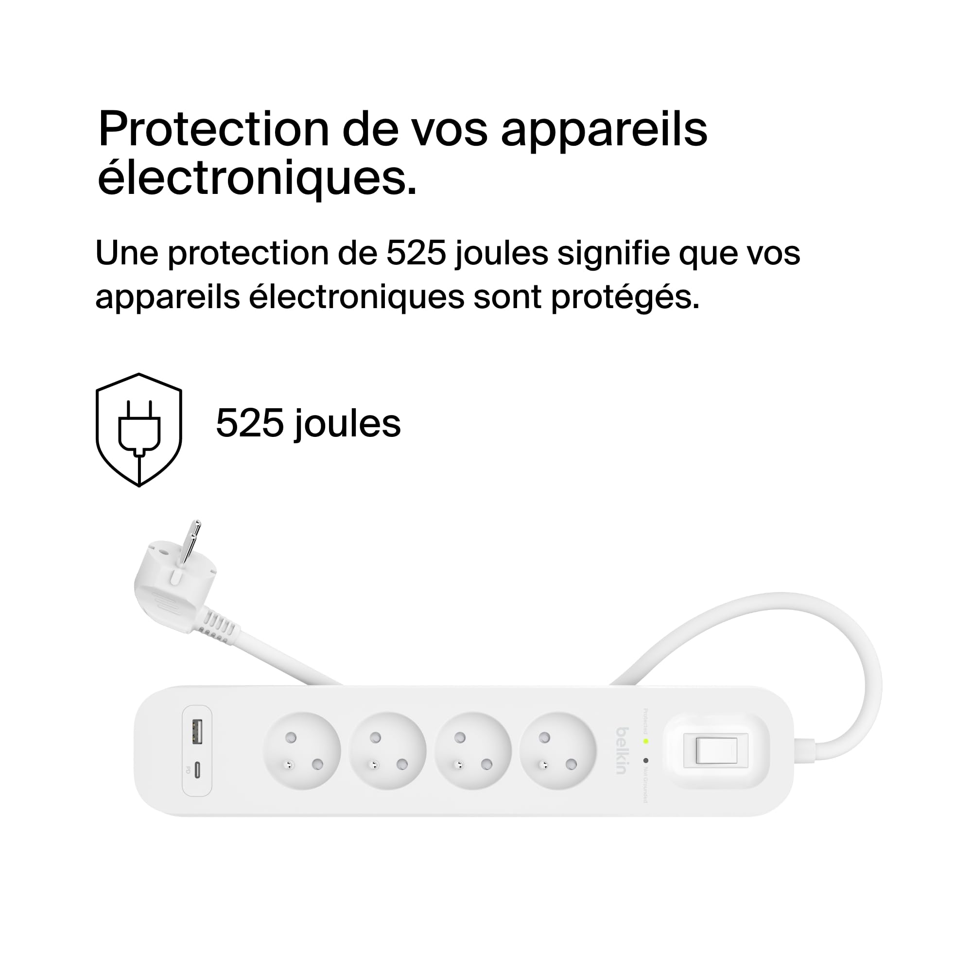 BELKIN Surge Protection with USB C 4 Outlet
