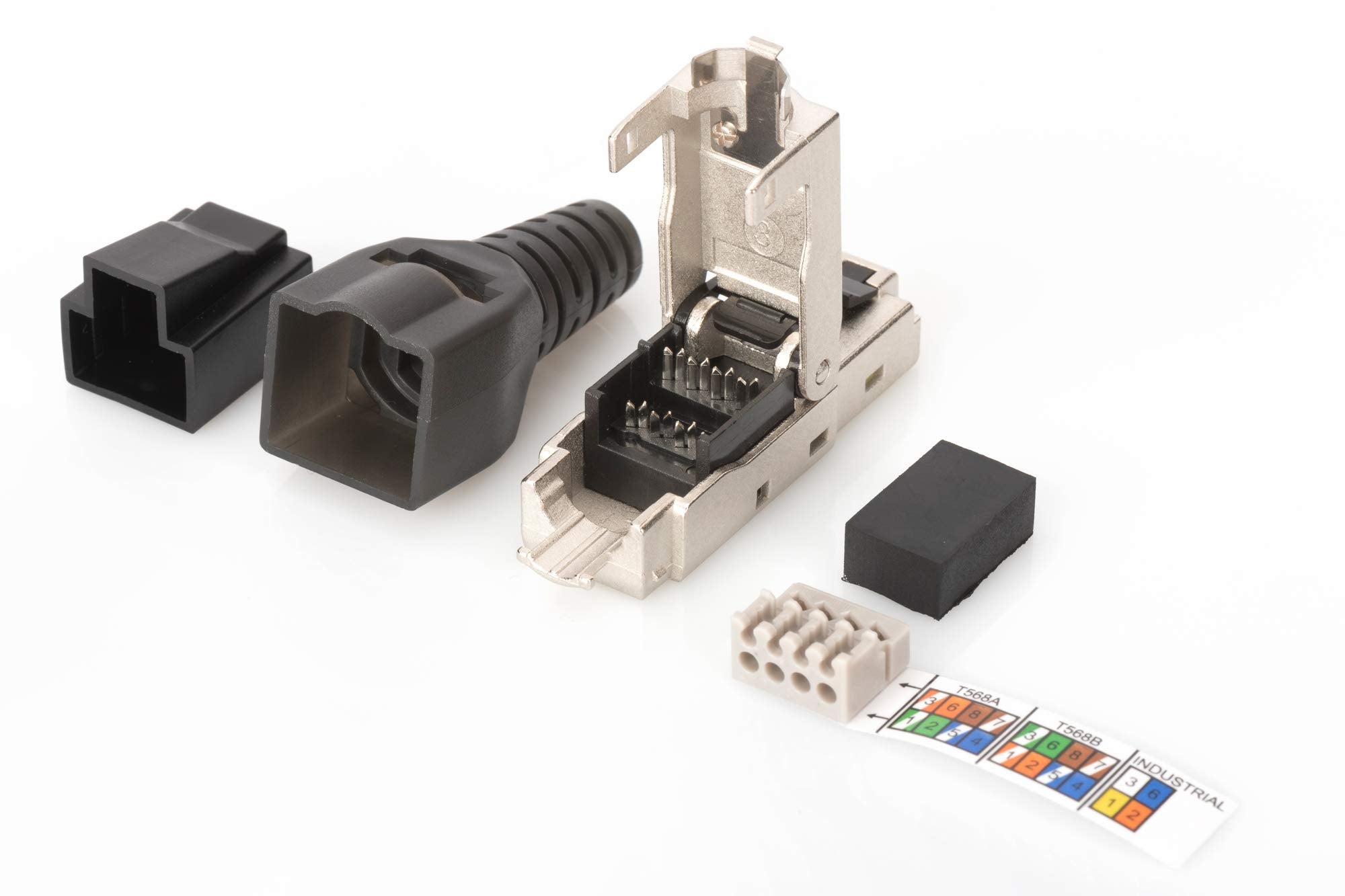 Digitus DN-93631 connecteur de fils RJ-45 Acier inoxydable