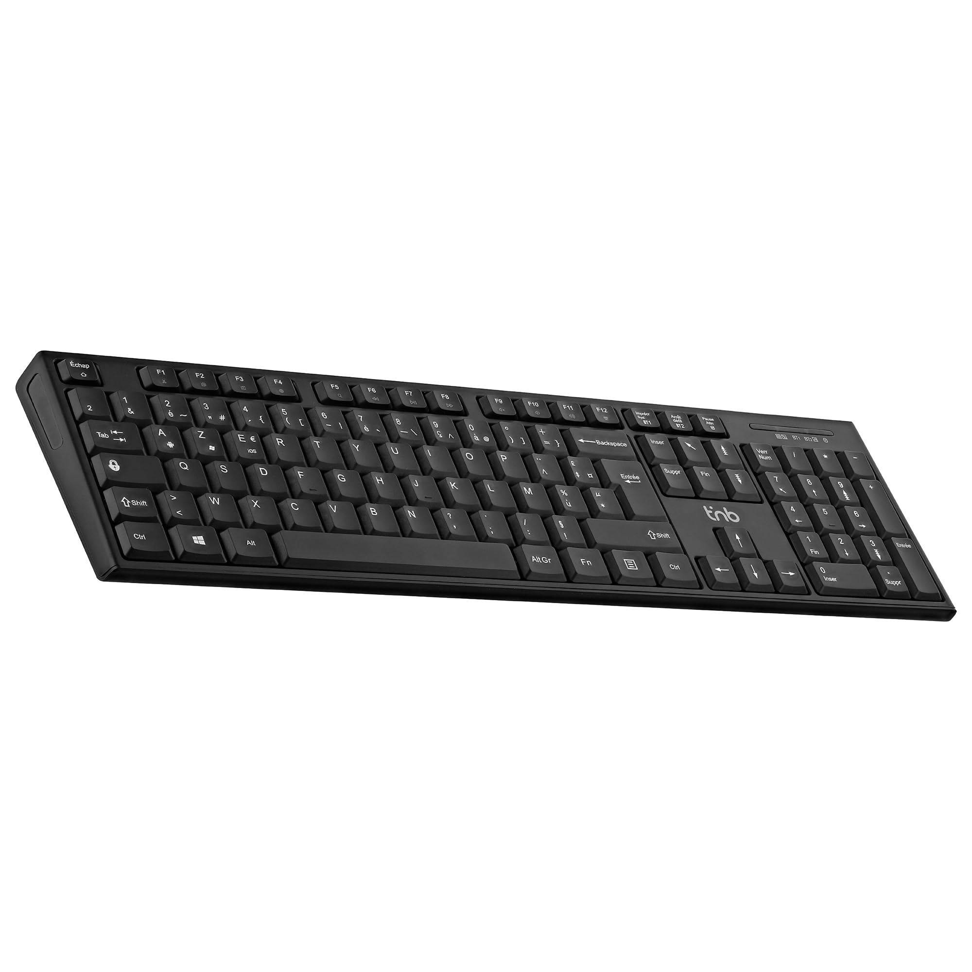 TNB CLASSY Rechargeable wireless keyboard Bluetooth + USB-A 2.4Ghz AZERTY (FR)