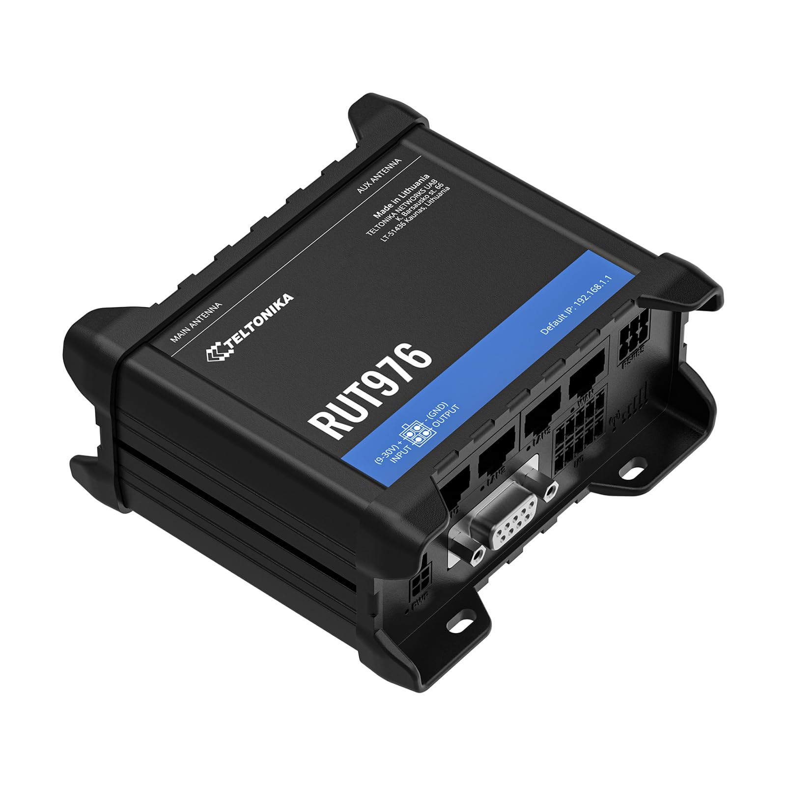 TELTONIKA NETWORKS RUT976 DUAL SIM Redcap 5G/4G/LTE RS232 RS485 I/O WiFi GNSS Router