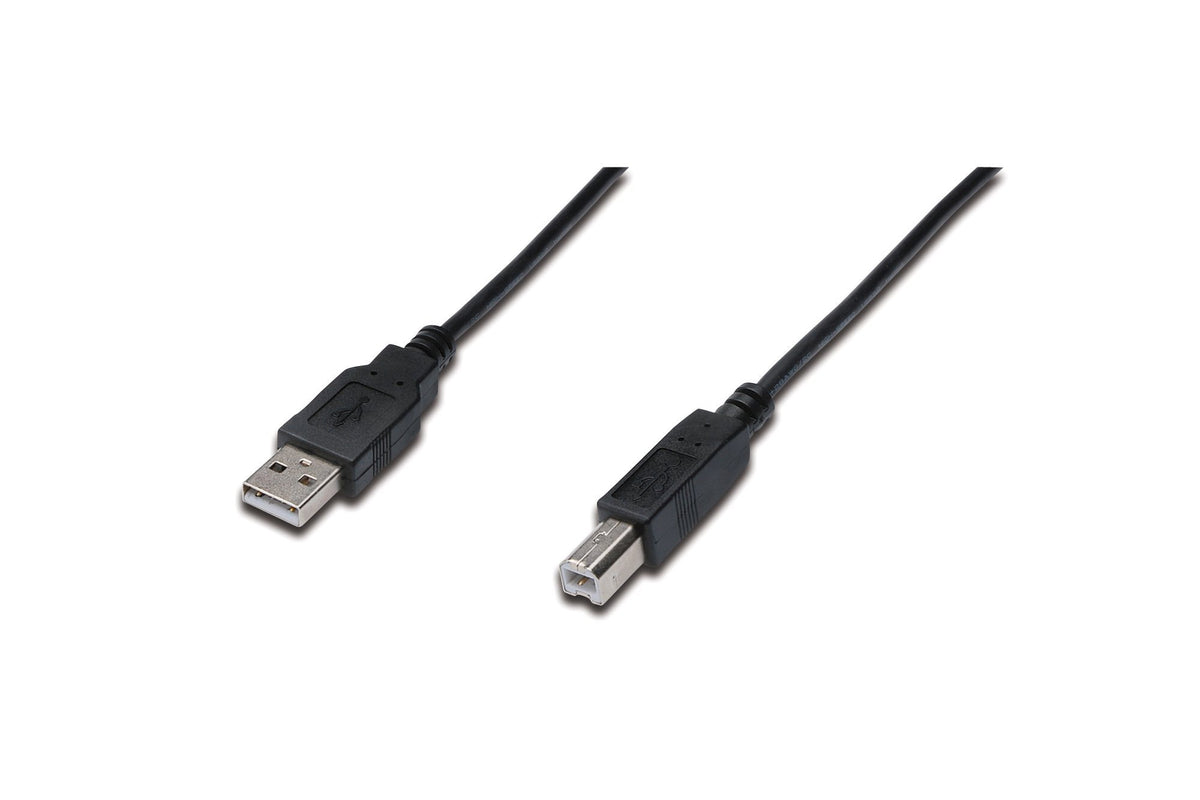 Digitus AK-300102-018-S câble USB USB 2.0 USB A USB B 0,48 Gbit/s Noir