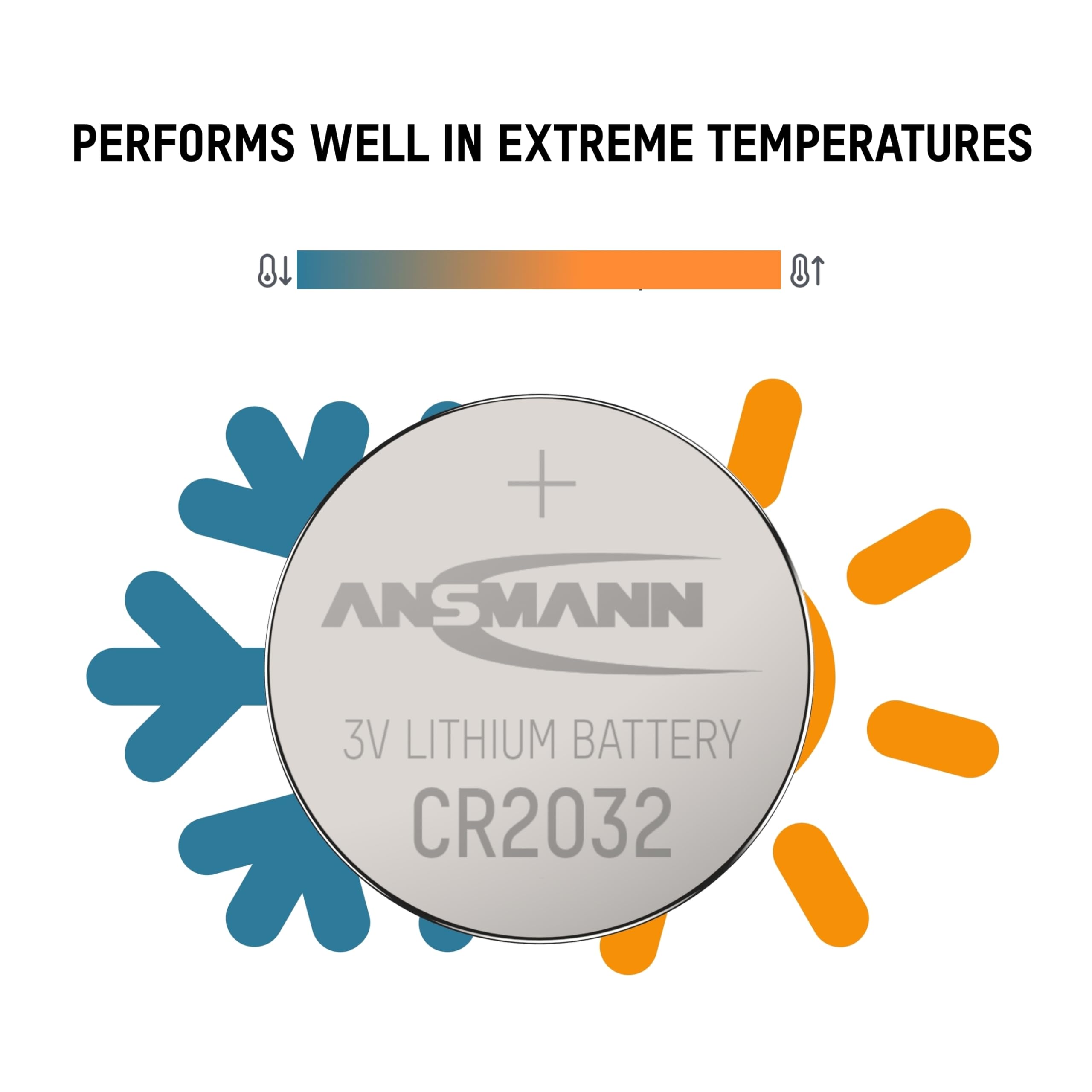 ANSMANN Pile lithium 5020122 CR2032 blister de 1