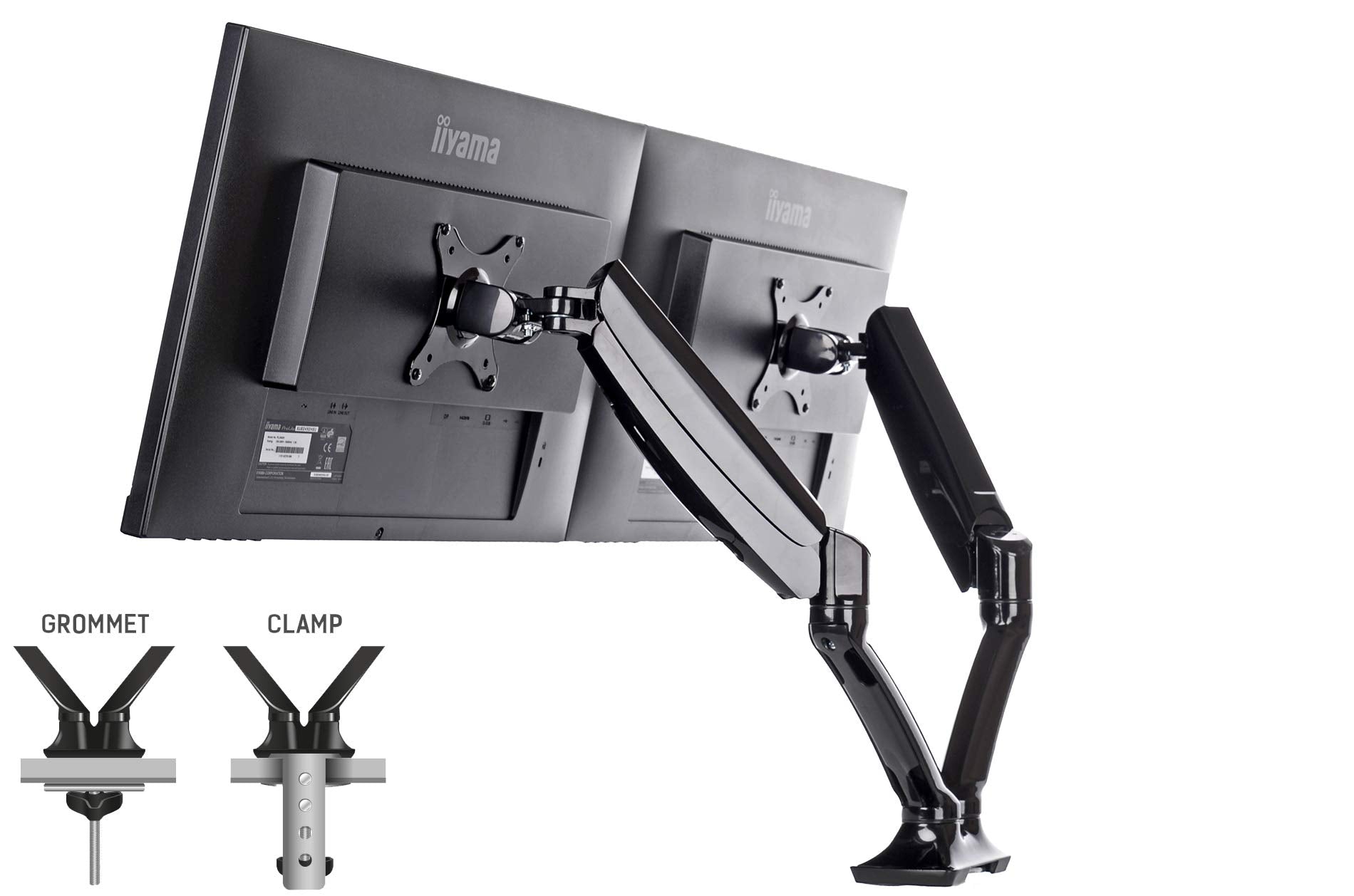 Desk Mount 10~27" VESA 75x75/100x100mm