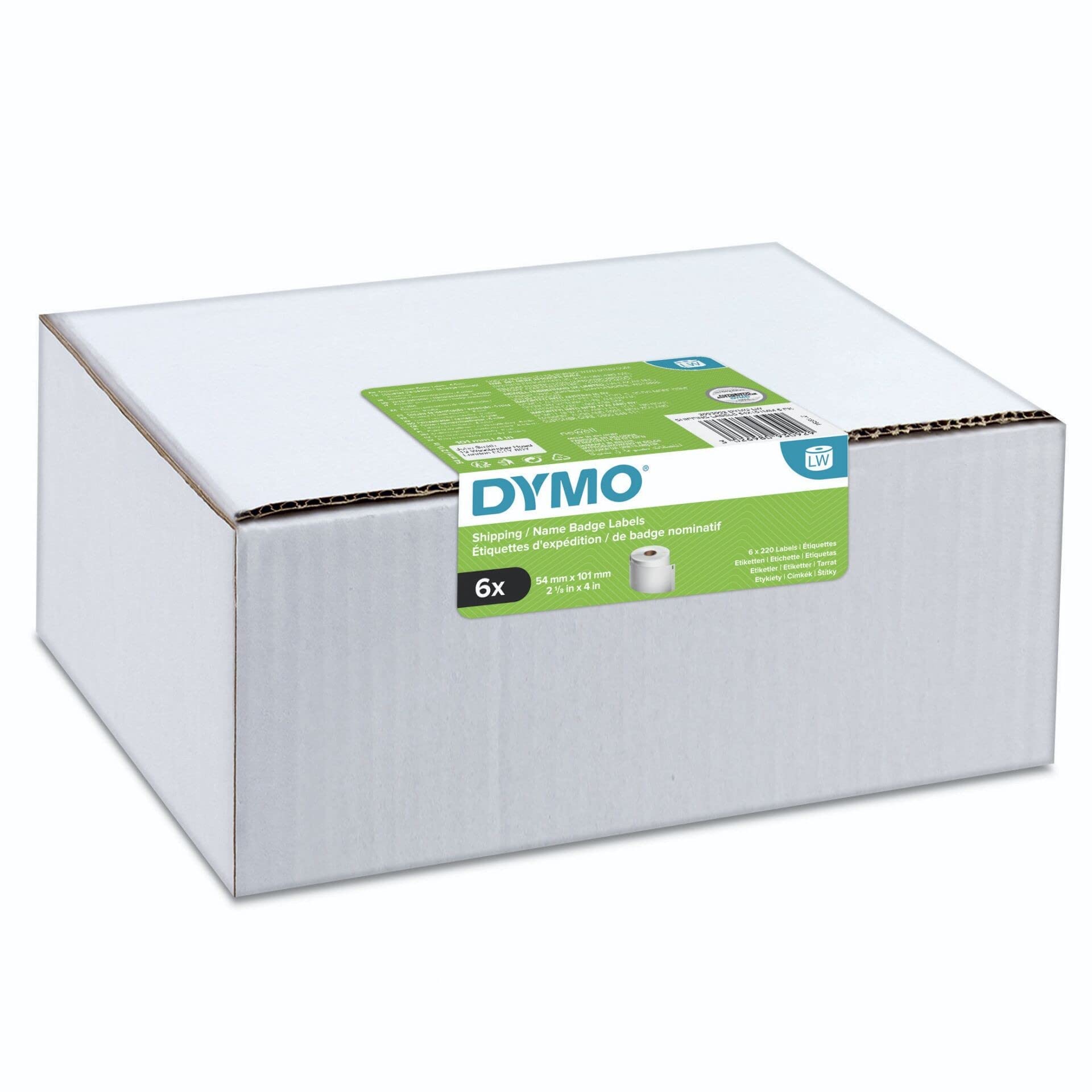 DYMO Etiquette pour LabelWriter 54mm x 101mm,1320 étiquettes