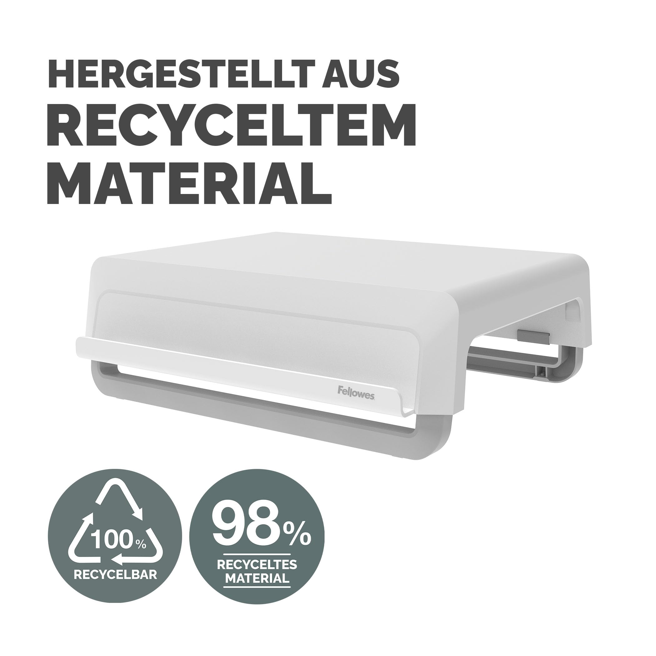 FELLOWES Monitor Support Breyta White