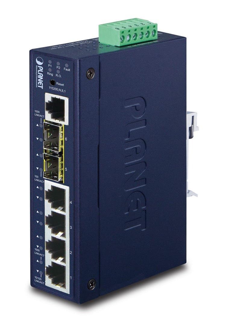 PLANET IGS-5225-4T2S commutateur réseau Géré L2+ Gigabit Ethernet (10/100/1000) Bleu
