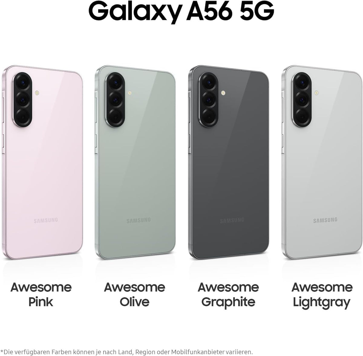 Samsung A566 Galaxy A56 (Double Sim - 6.7", 256 Go, 8 Go RAM) Gris Clair