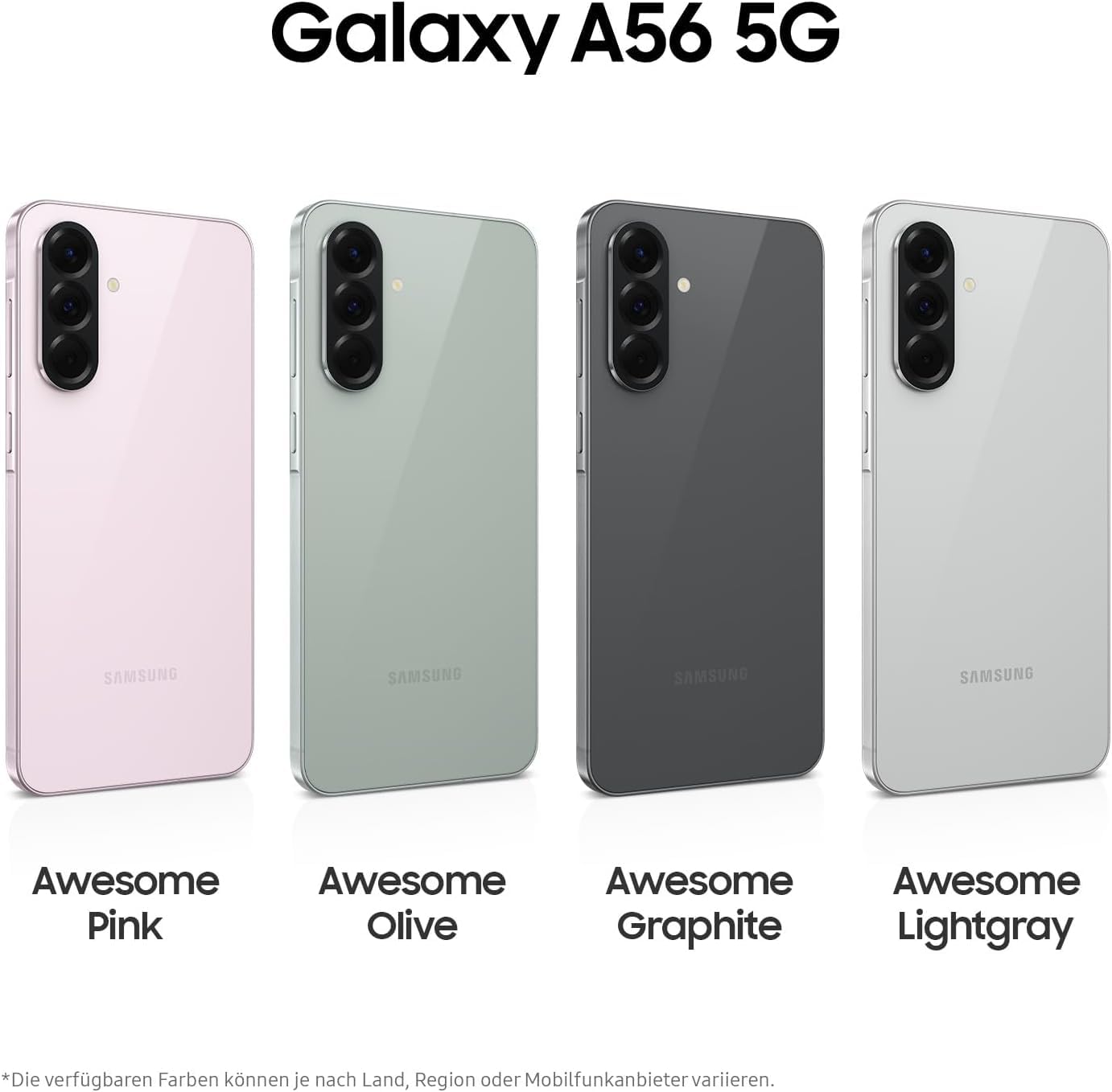 Samsung A566 Galaxy A56 (Double Sim - 6.7", 256 Go, 8 Go RAM) Vert