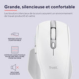 TRUST Souris sans fil OZAA II multi-connexion - Blanche
