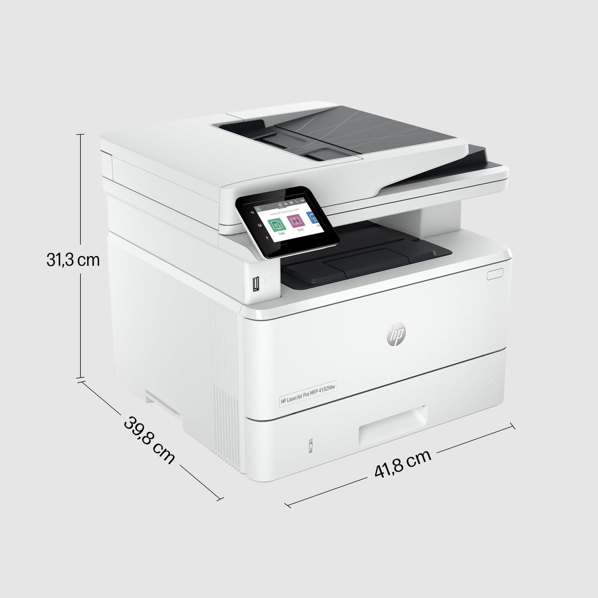 HP LaserJet Pro MFP 4102fdw Mono laser 38ppm Copy 40ppm Print 350sheets LAN Wi-Fi USB Bluetooth USB imprimante A4 laser mono WIFI