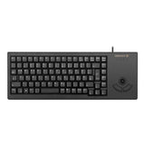 CHERRY Clavier miniature + trackball EU USB noir