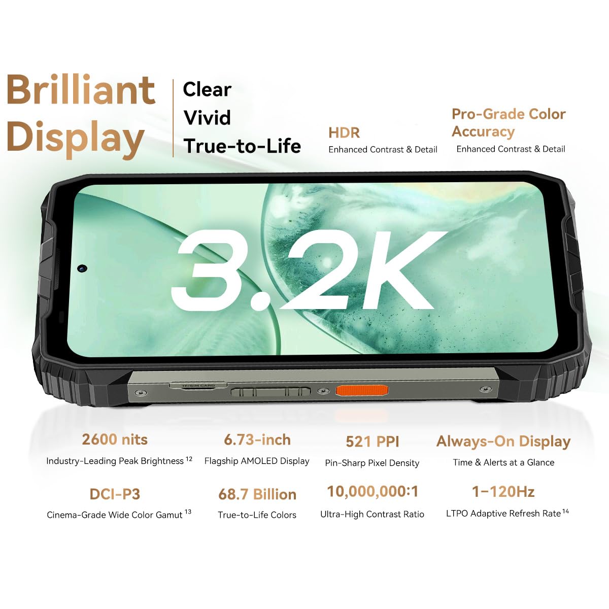 Blackview XPLORE 2 (5G - Écran 6.73'' - 1 To, 16 Go RAM - 20 000 mAh) Noir