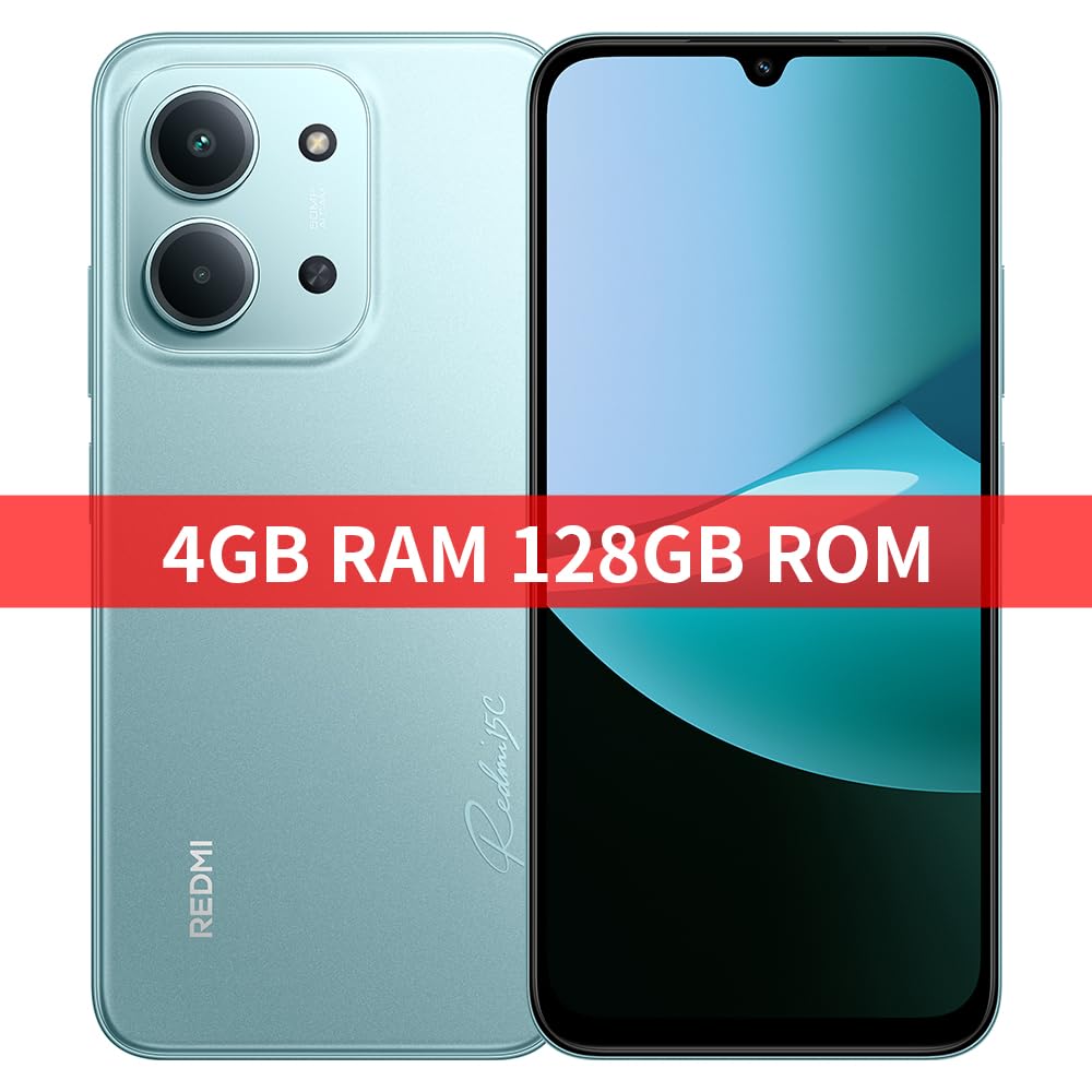 Xiaomi Redmi 15C 4G (6.9''- NFC - 128 Go, 4 Go RAM) Vert