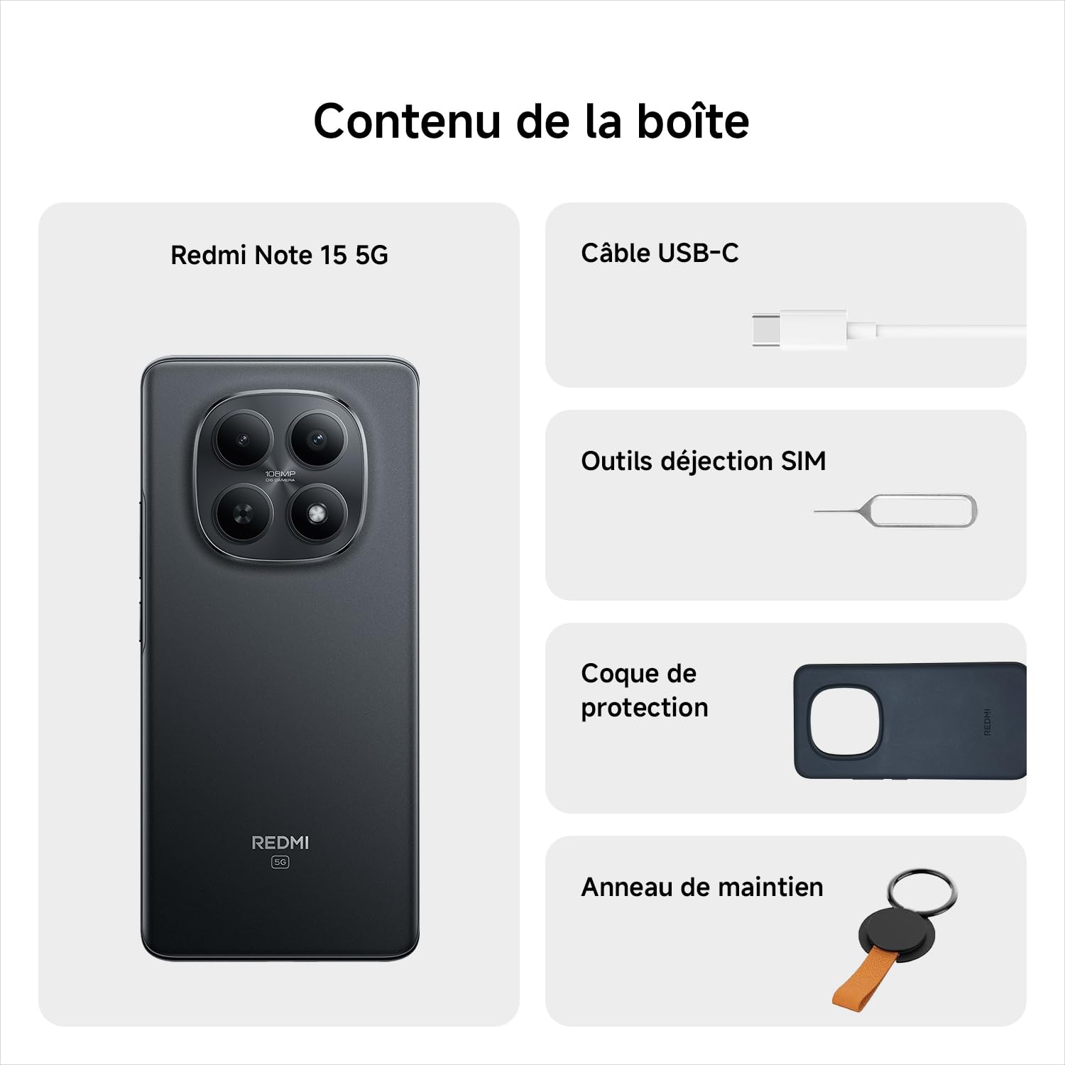 Xiaomi Redmi Note 15 5G (6.77'' - 256 Go, 8 Go RAM) Violet