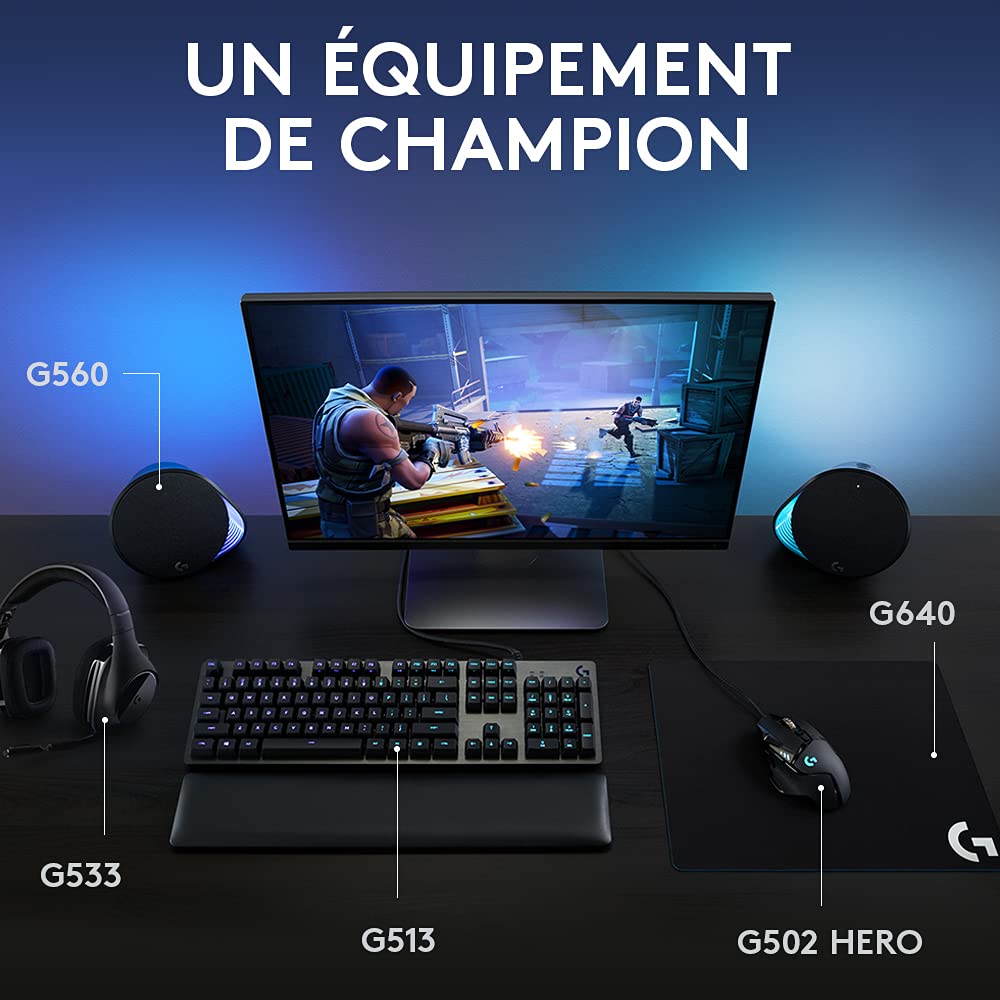 LOGITECH G513 Carbon Lightsync RGB Mechanical Gaming Keyboard GX Brown Carbon FRA Central