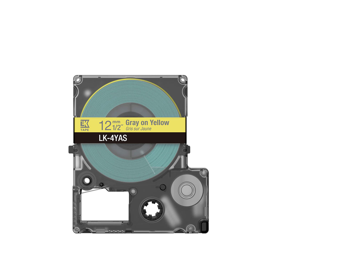 EPSON Colour Tape Yellow/Grey 12mm 8m LK-4YAS