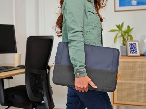 TRUST Housse de protection LISBOA bleue/noire 16p