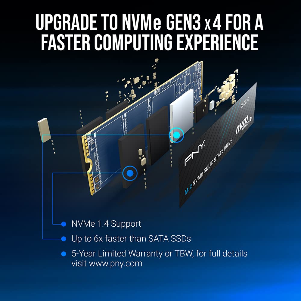 PNY CS2230 SSD M.2 2280 NVME GEN3 1TB