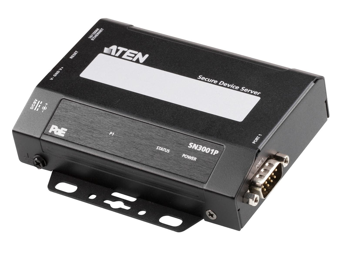 ATEN SN3001P serveur RS-232 1x DB9 Sécurisé sur IP PoE