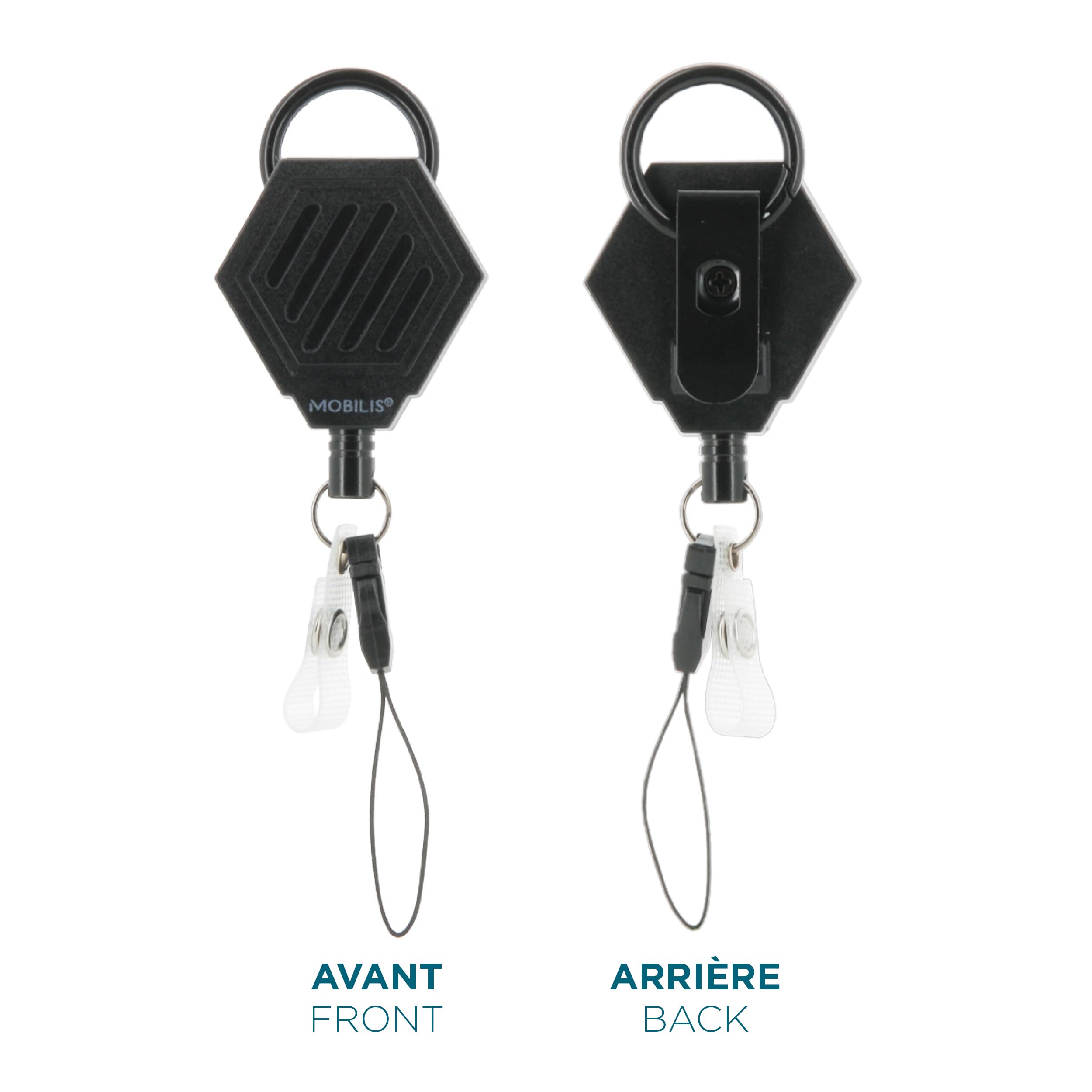 MOBILIS Dérouleur rétractable automatique pour smartphone/HHD 001392 80 cm
