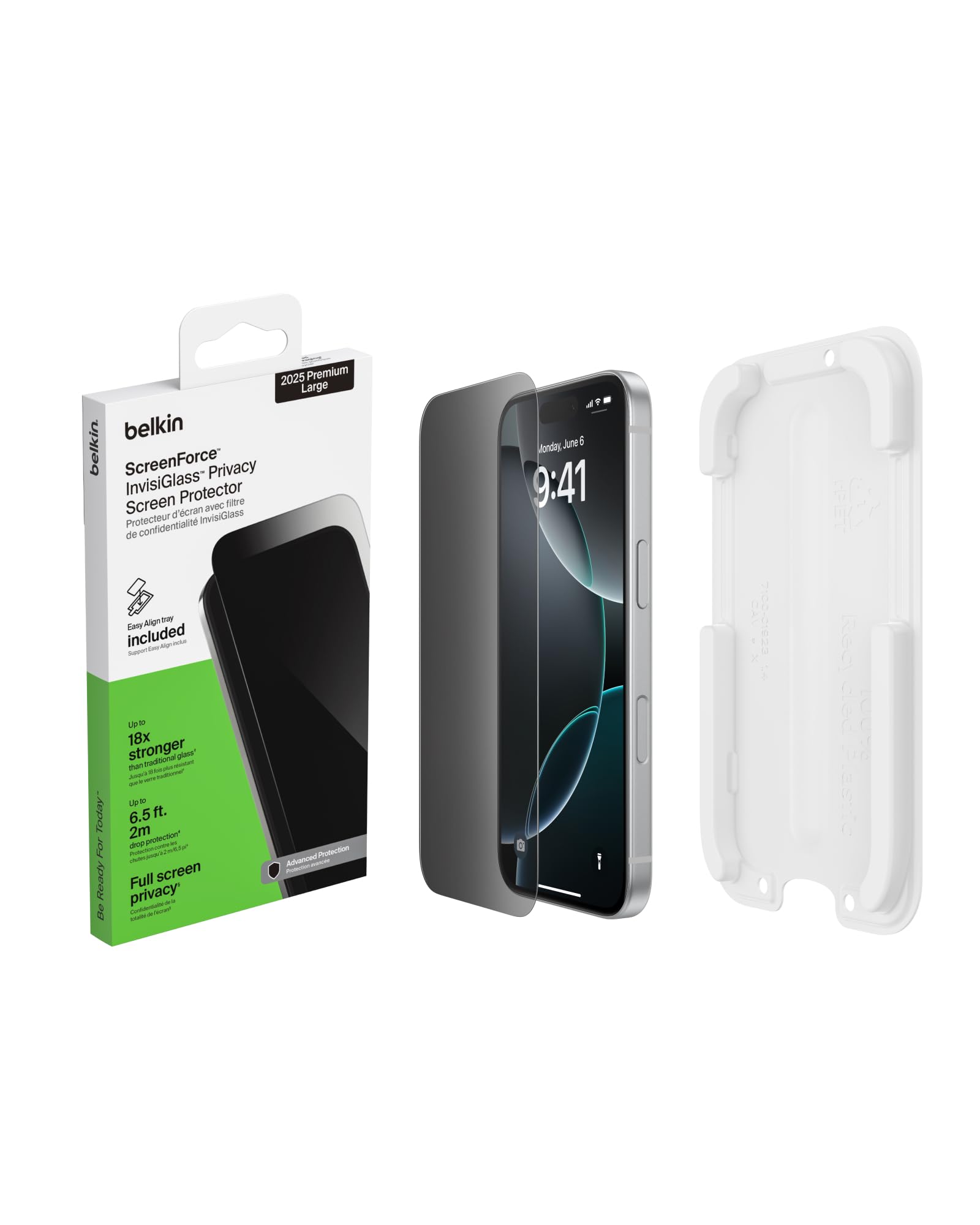 BELKIN Invisiglass Privacy Screen Protector - iPhone 17 Pro Max