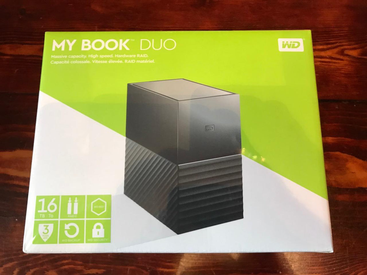 WD My Book Duo 36To Black RAID Storage Dual-Drive RAID 0/1 JB0D USB3.1 RTL