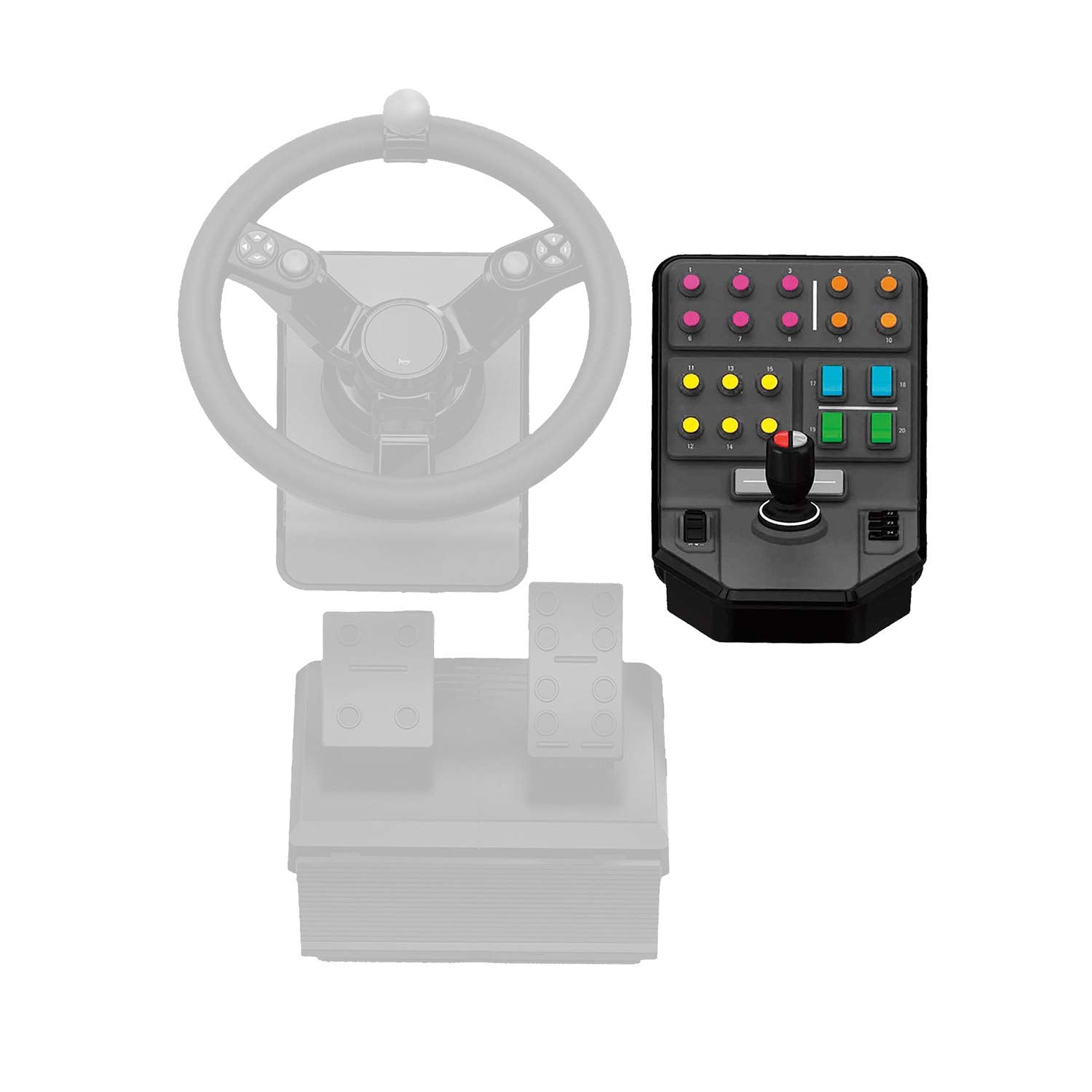LOGITECH Heavy Equipment Side Panel Flight simulator controller wired for PC