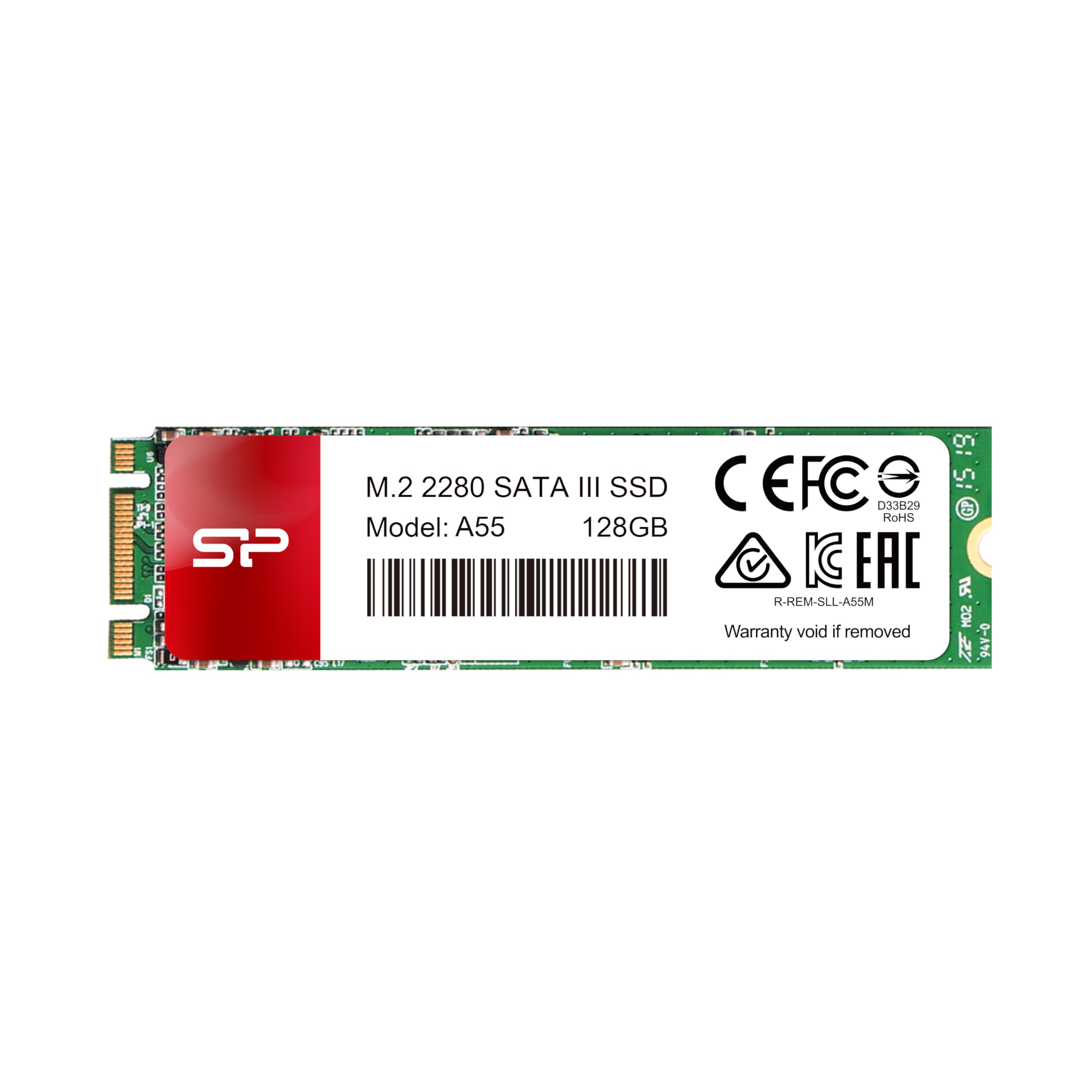 SILICON POWER SSD A55 128Go M.2 SATA 550/420 Mo/s