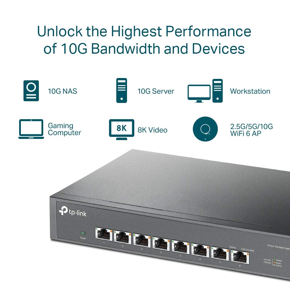 Omada 8-Port 10G Multi-Gigabit SwitchPO